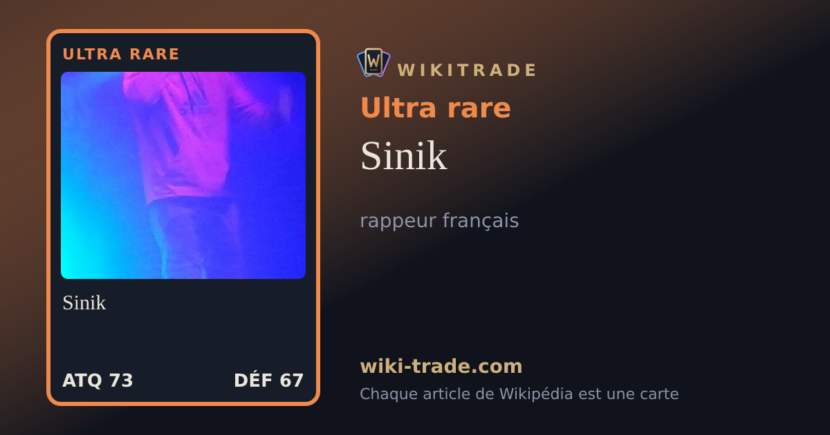 Sinik — carte Ultra rare