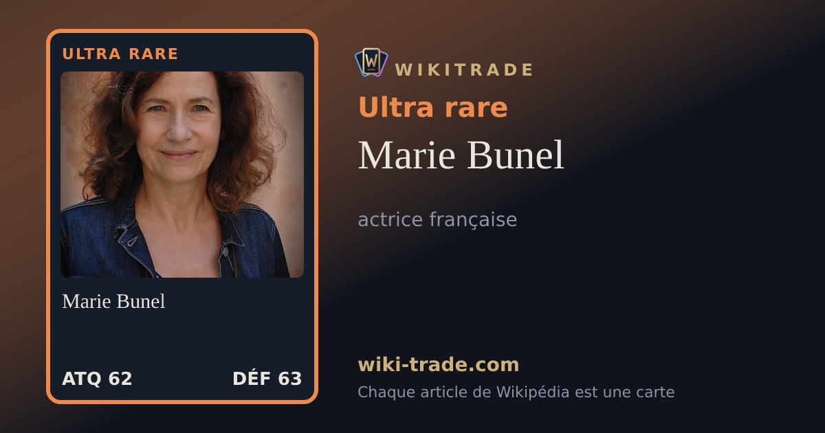 Marie Bunel — carte Ultra rare