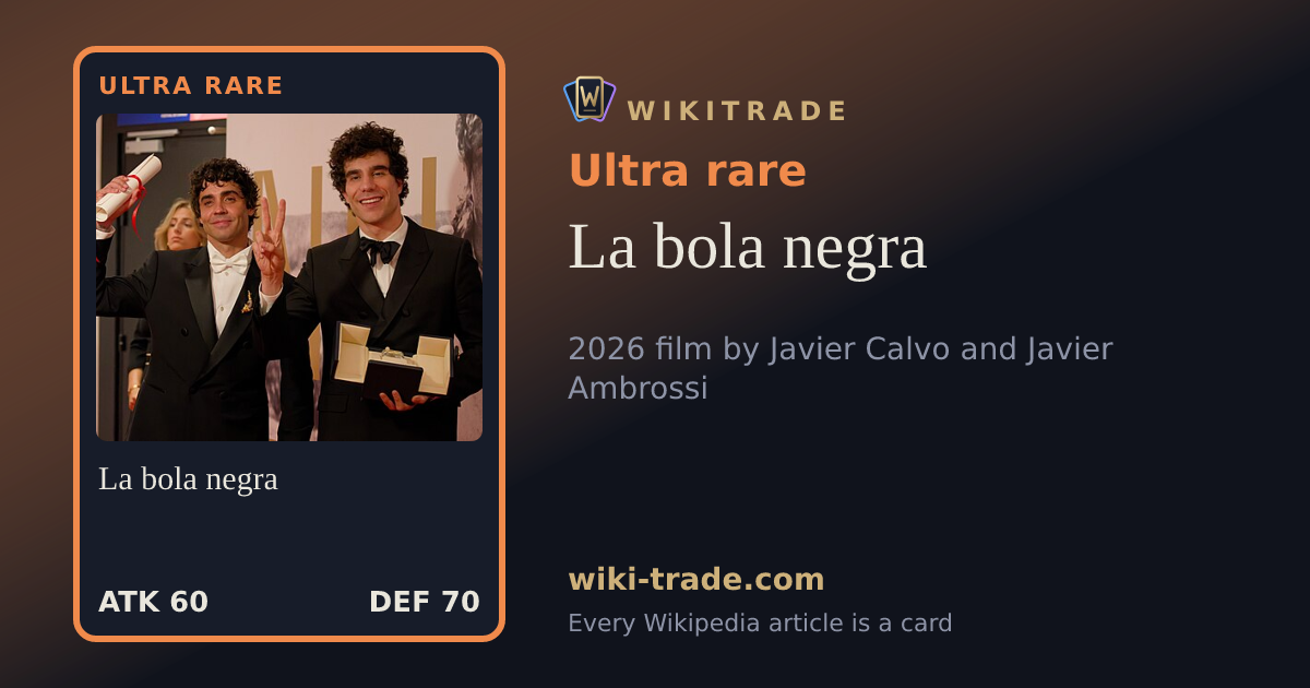 La bola negra — Ultra rare card
