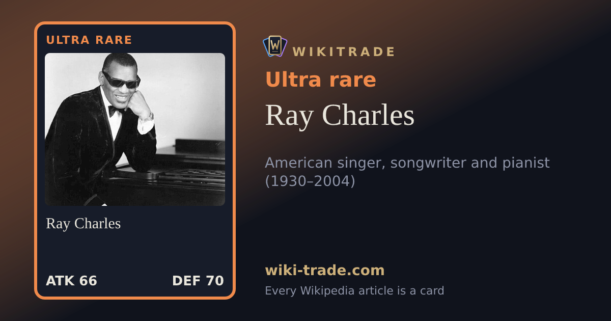 Ray Charles — Ultra rare card