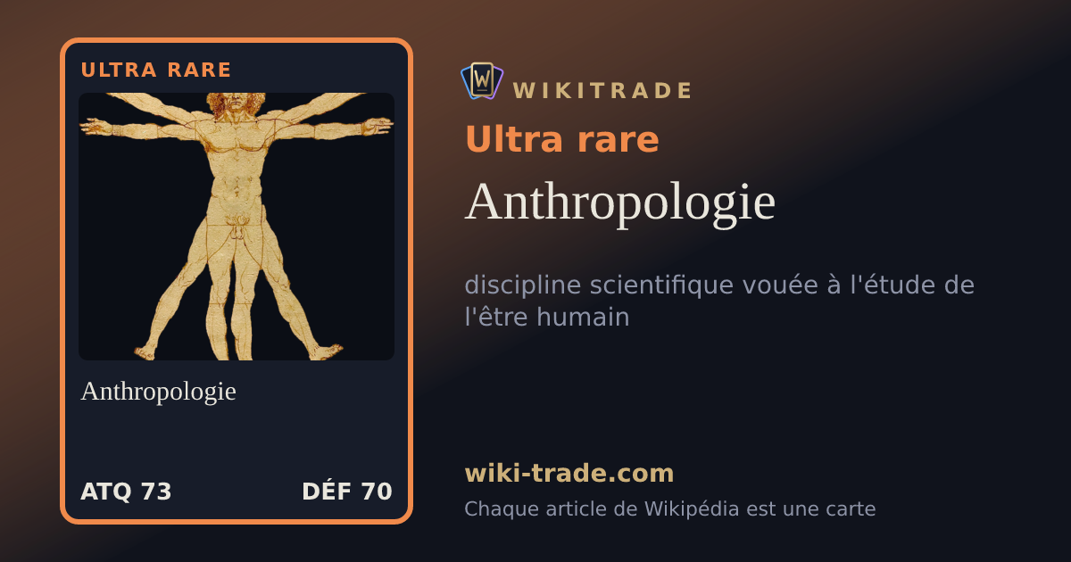Anthropologie — carte Ultra rare