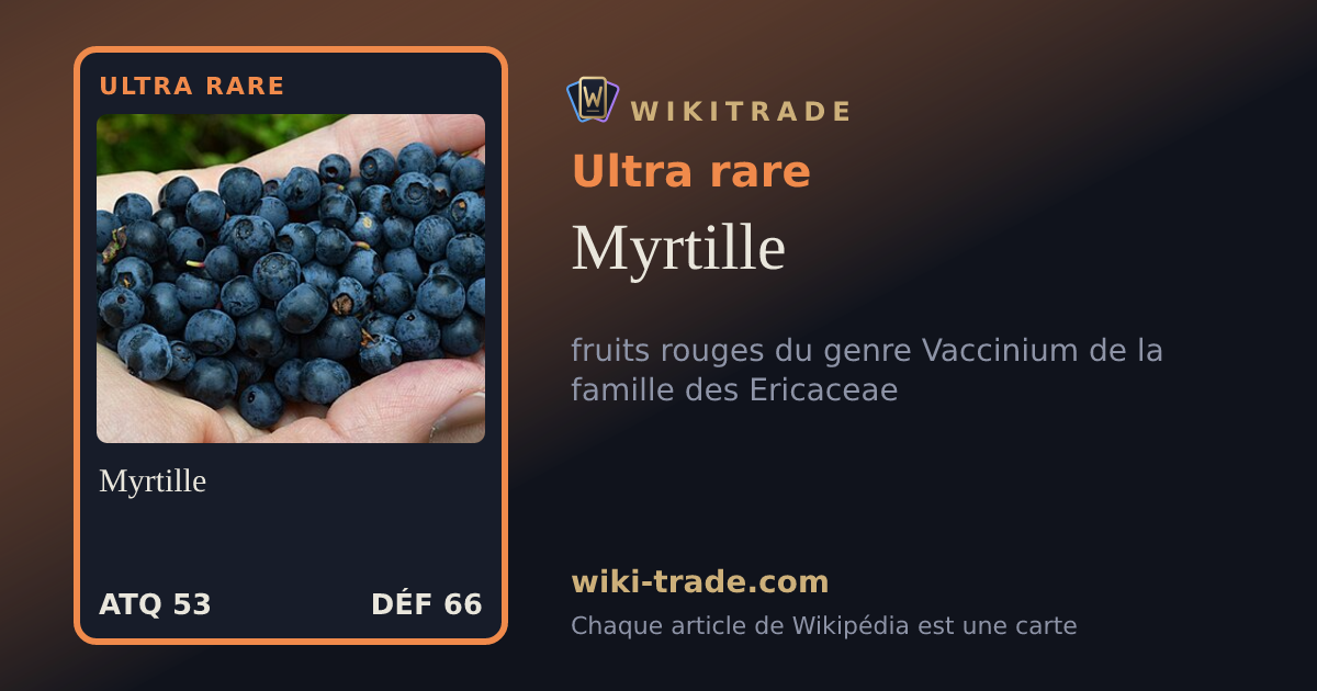 Myrtille — carte Ultra rare