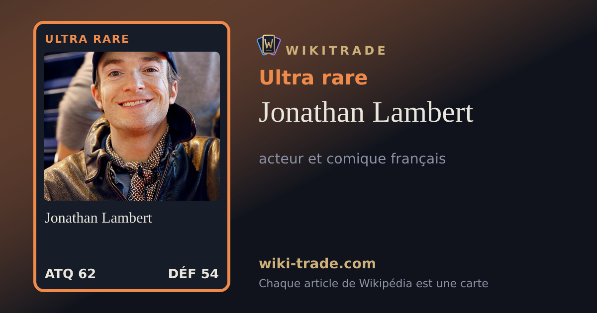 Jonathan Lambert — carte Ultra rare