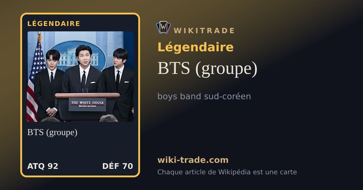 BTS (groupe) — carte Légendaire