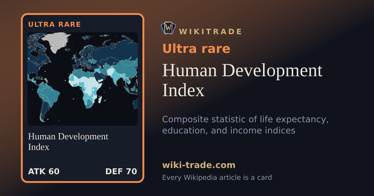 Human Development Index — Ultra rare card