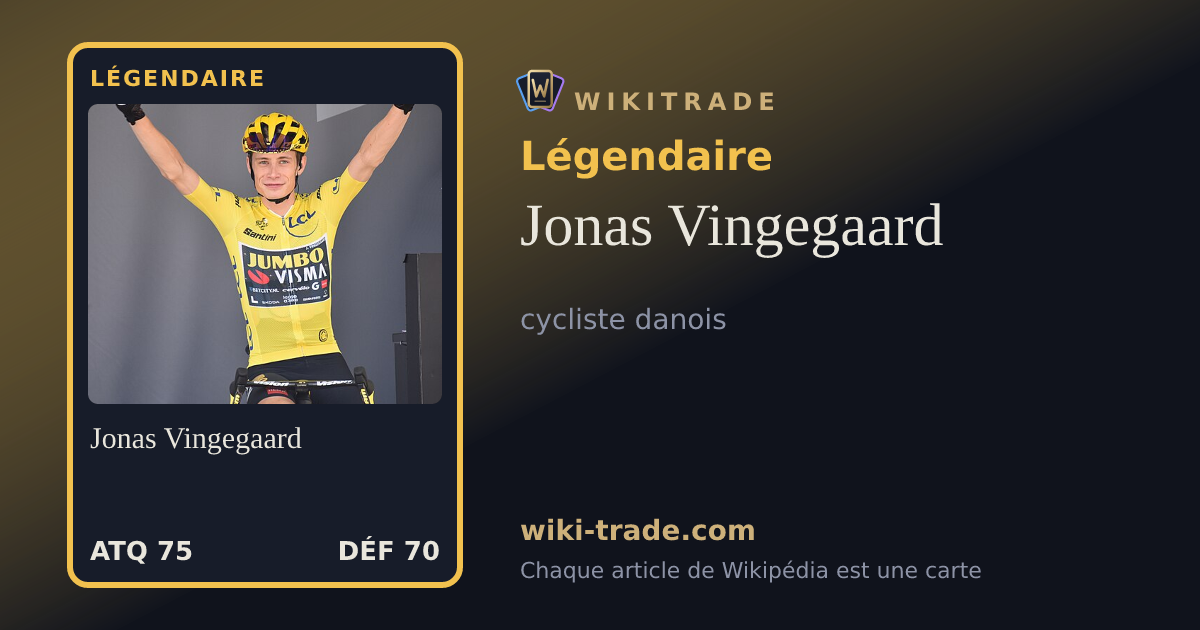 Jonas Vingegaard — carte Légendaire