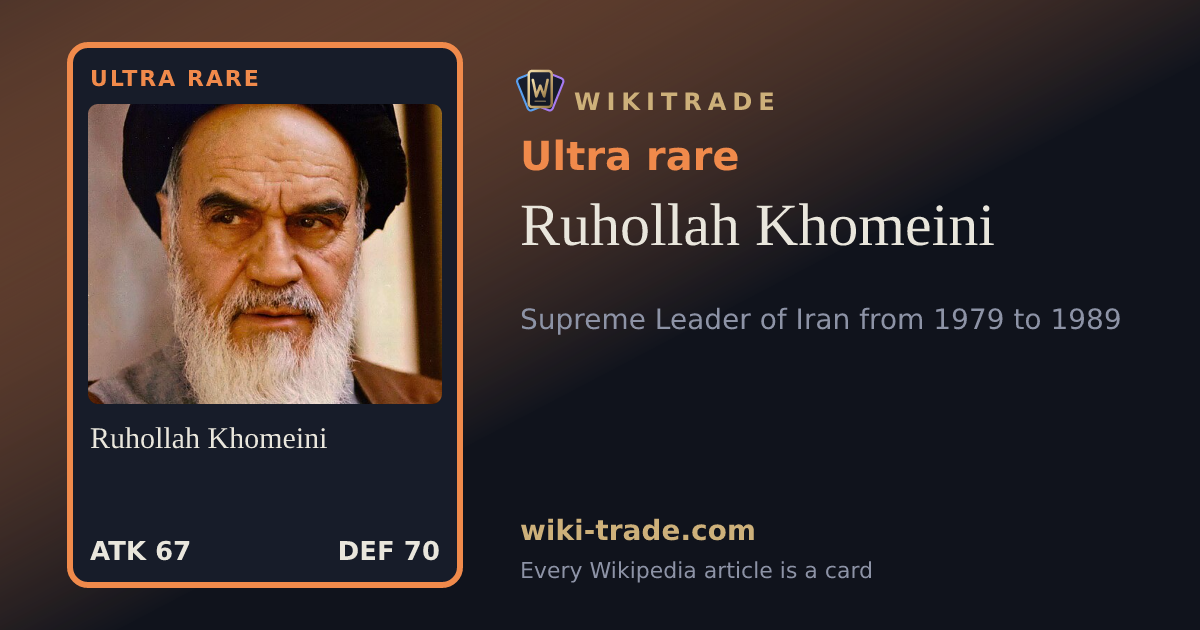 Ruhollah Khomeini — Ultra rare card