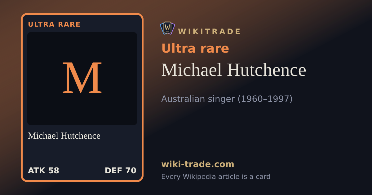 Michael Hutchence — Ultra rare card