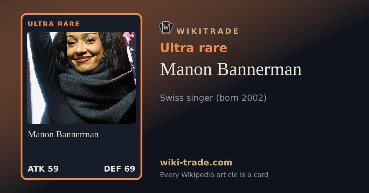 Manon Bannerman — Ultra rare card