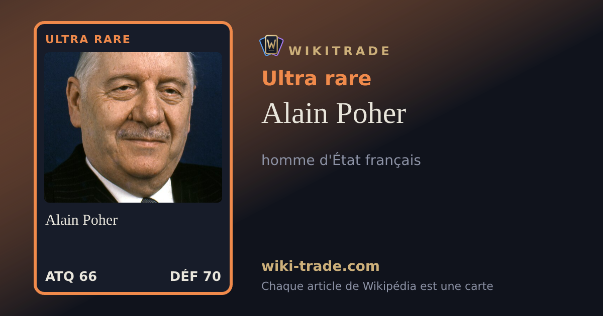 Alain Poher — carte Ultra rare