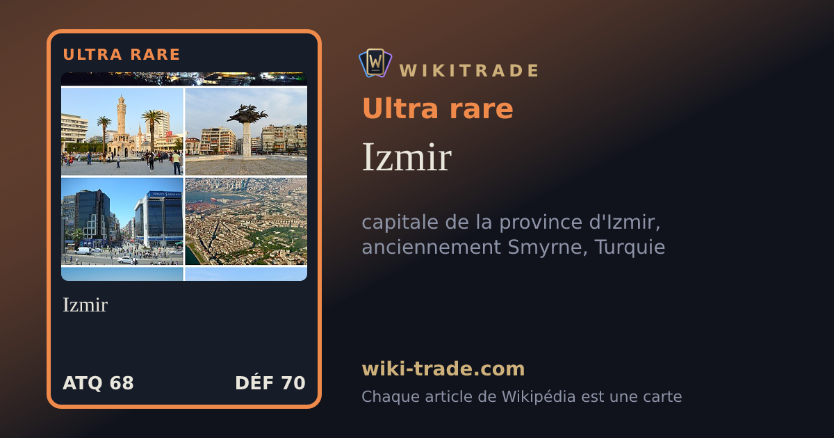 Izmir — carte Ultra rare