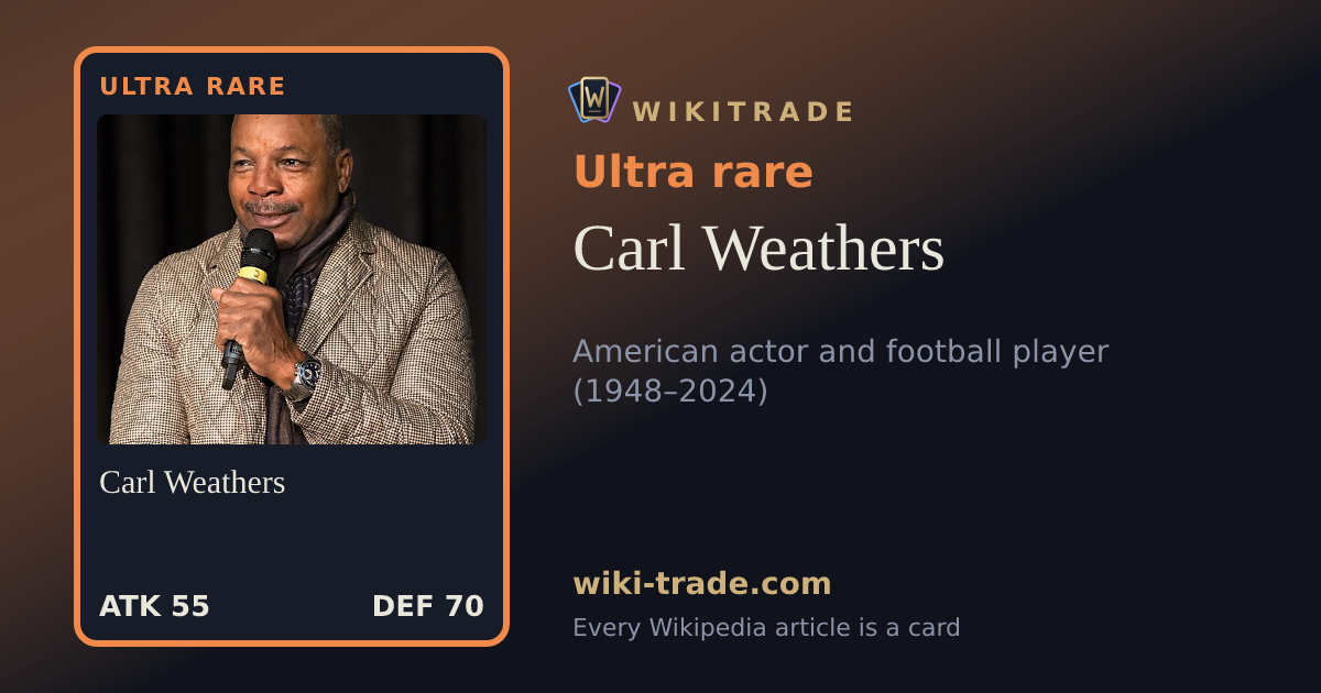 Carl Weathers — Ultra rare card