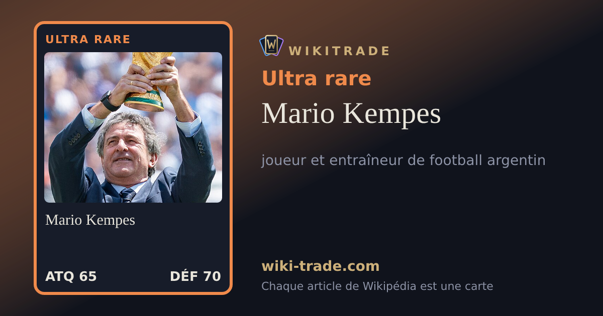 Mario Kempes — carte Ultra rare