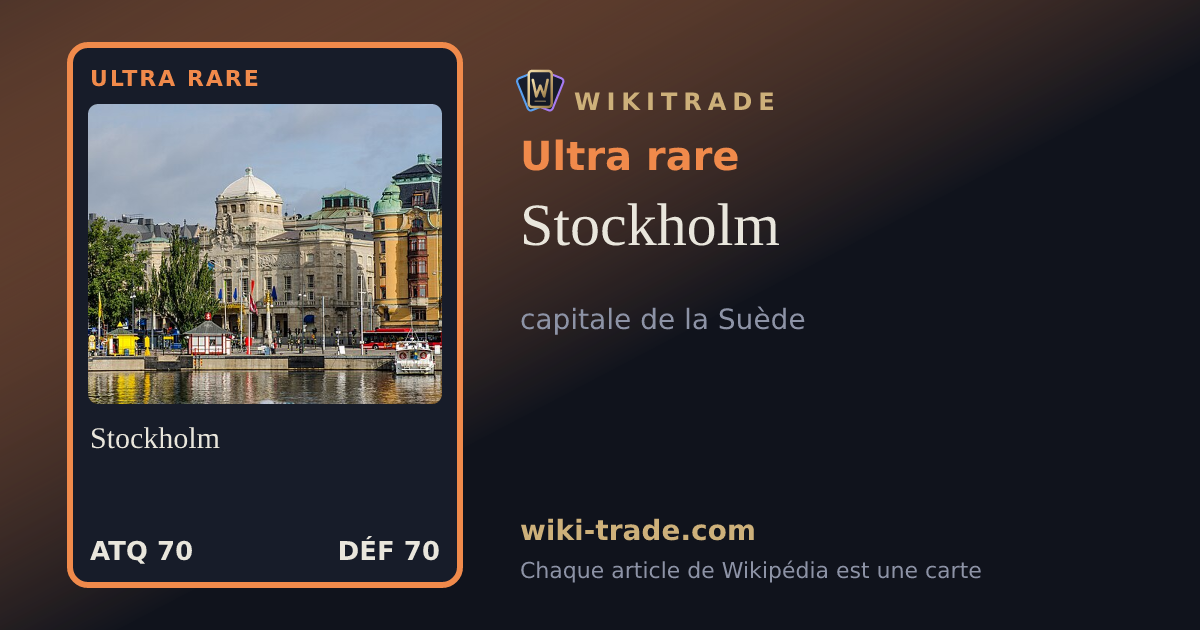 Stockholm — carte Ultra rare