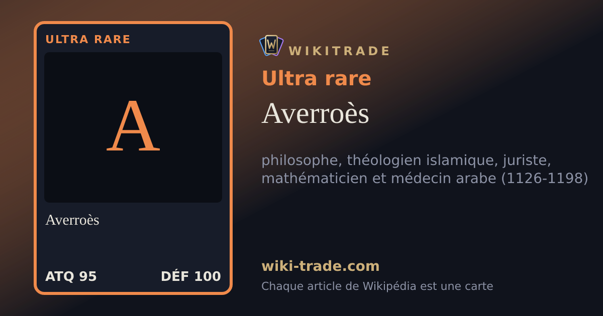 Averroès — carte Ultra rare
