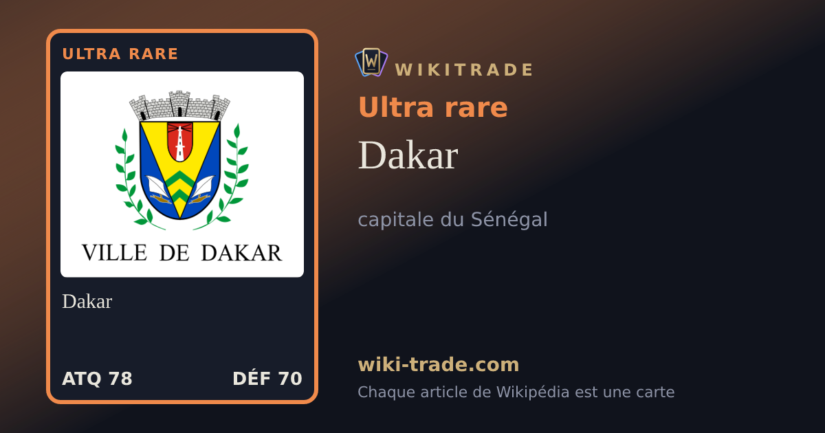 Dakar — carte Ultra rare