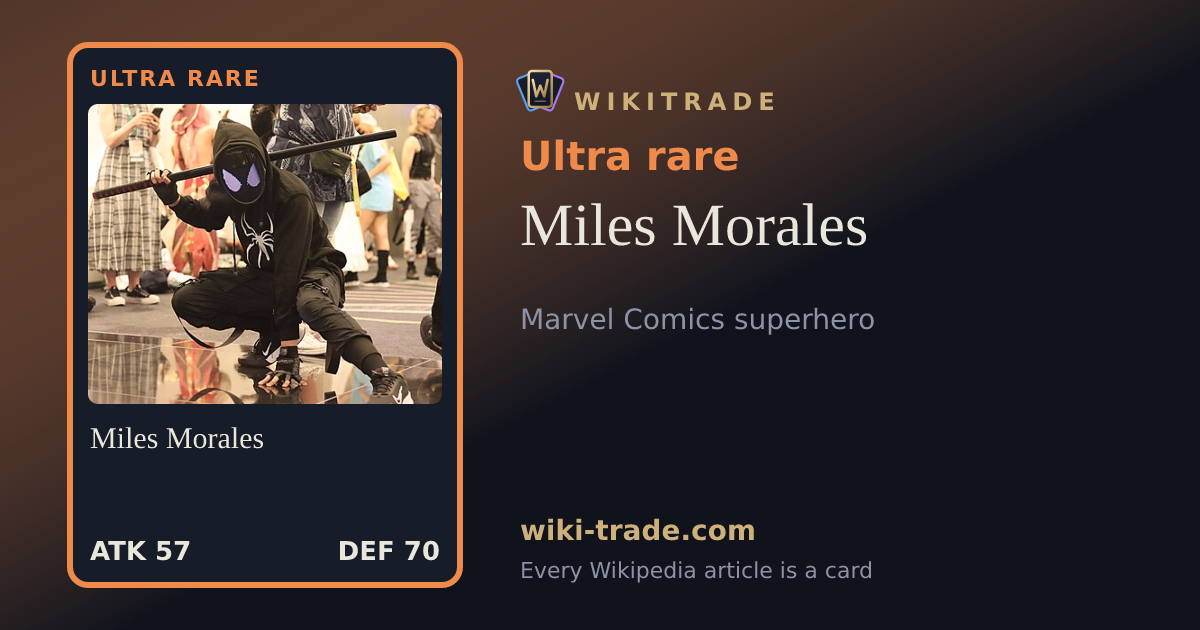 Miles Morales — Ultra rare card