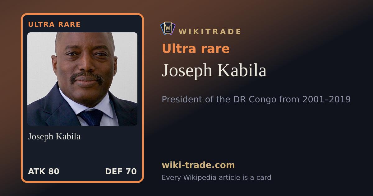 Joseph Kabila — Ultra rare card