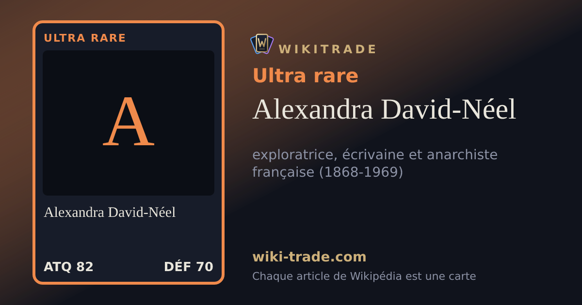 Alexandra David-Néel — carte Ultra rare