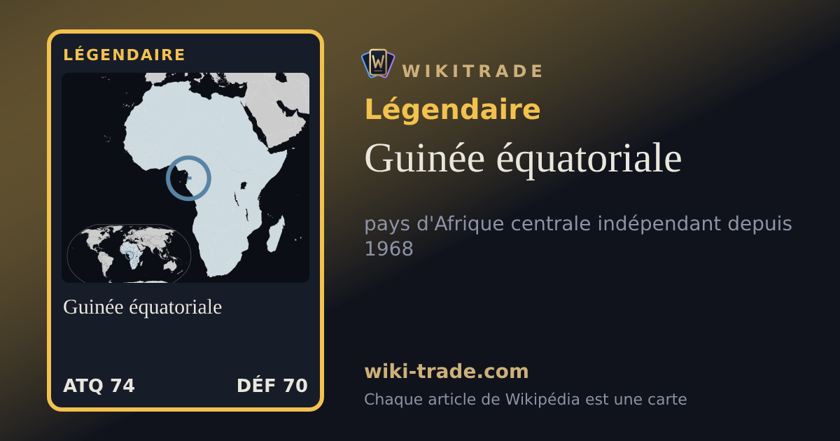 Guinée équatoriale — carte Légendaire