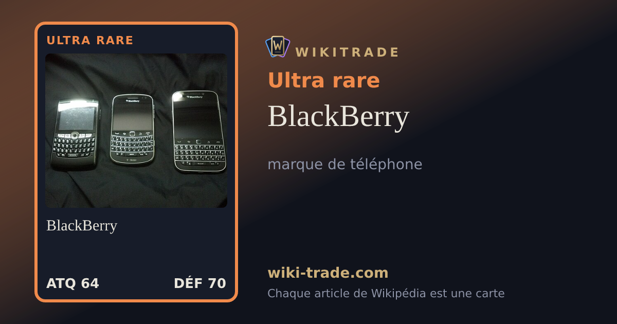 BlackBerry — carte Ultra rare