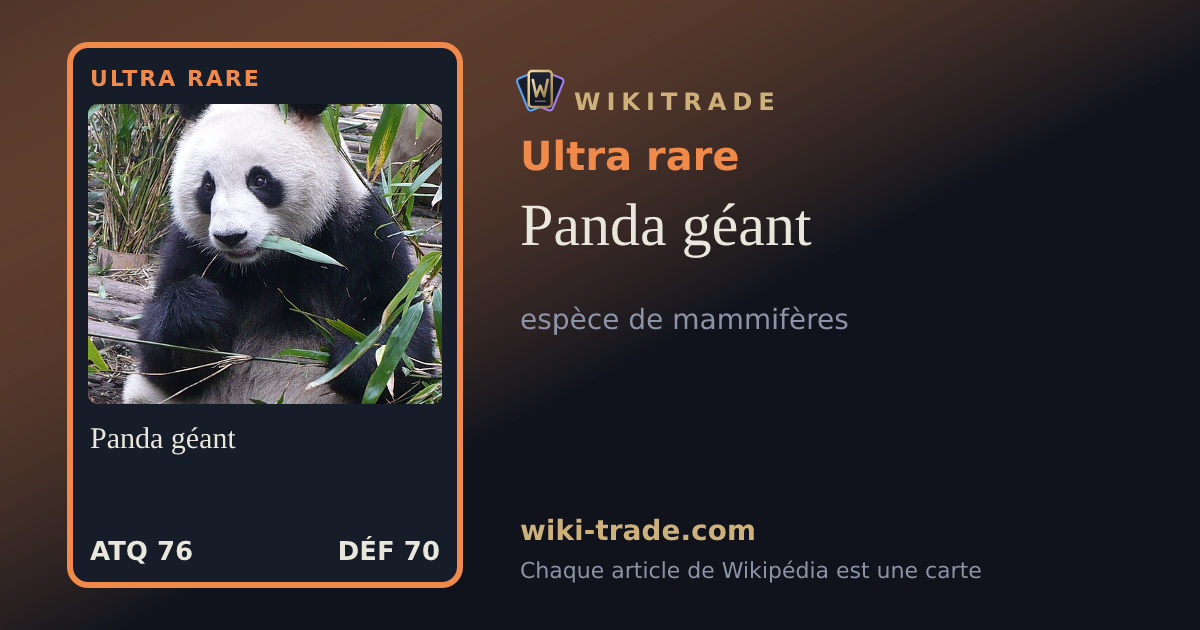 Panda géant — carte Ultra rare