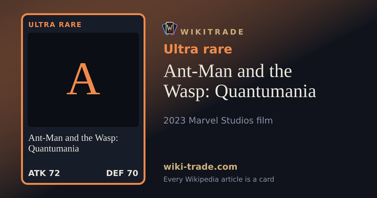 Ant-Man and the Wasp: Quantumania — Ultra rare card