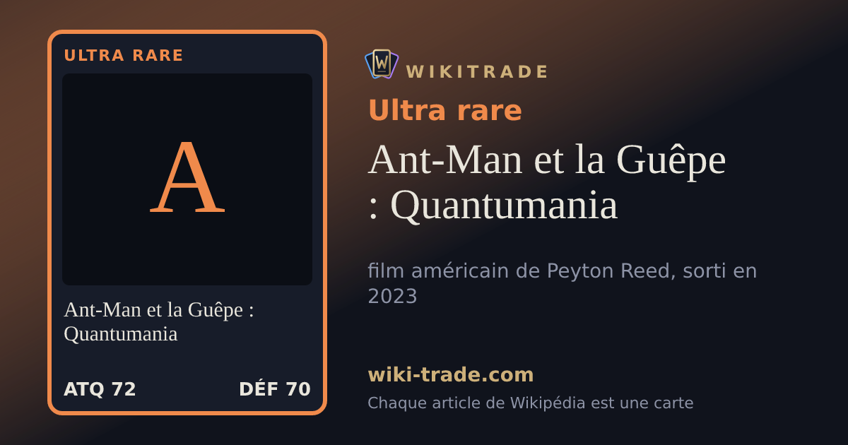 Ant-Man et la Guêpe : Quantumania — carte Ultra rare