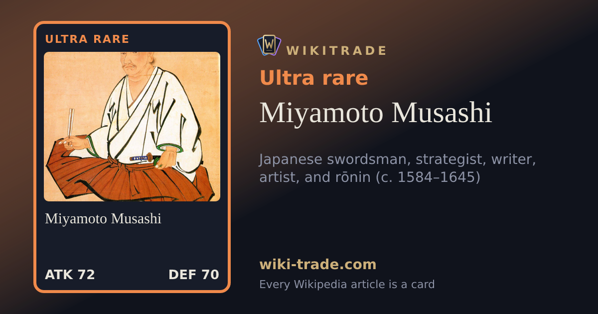 Miyamoto Musashi — Ultra rare card