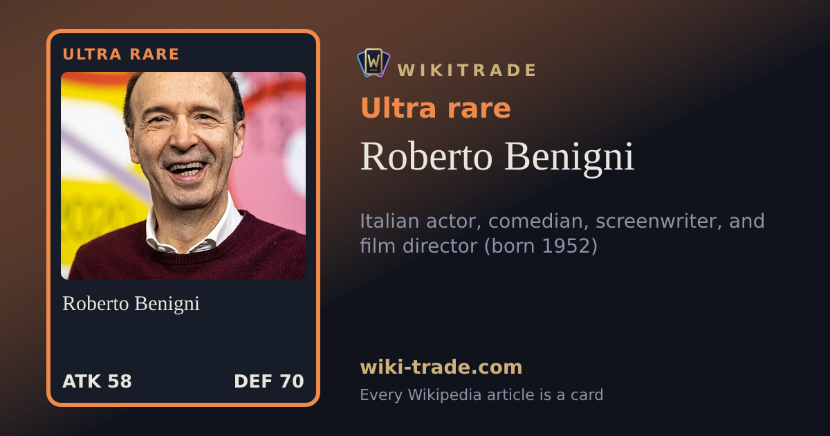 Roberto Benigni — Ultra rare card