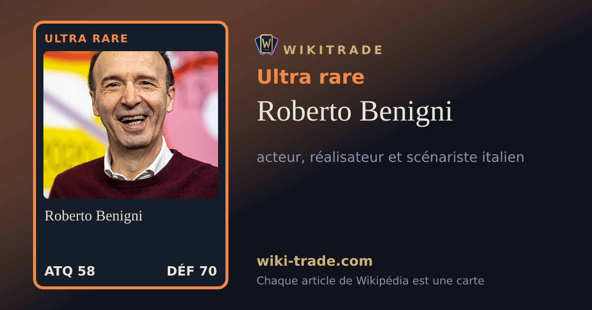 Roberto Benigni — carte Ultra rare