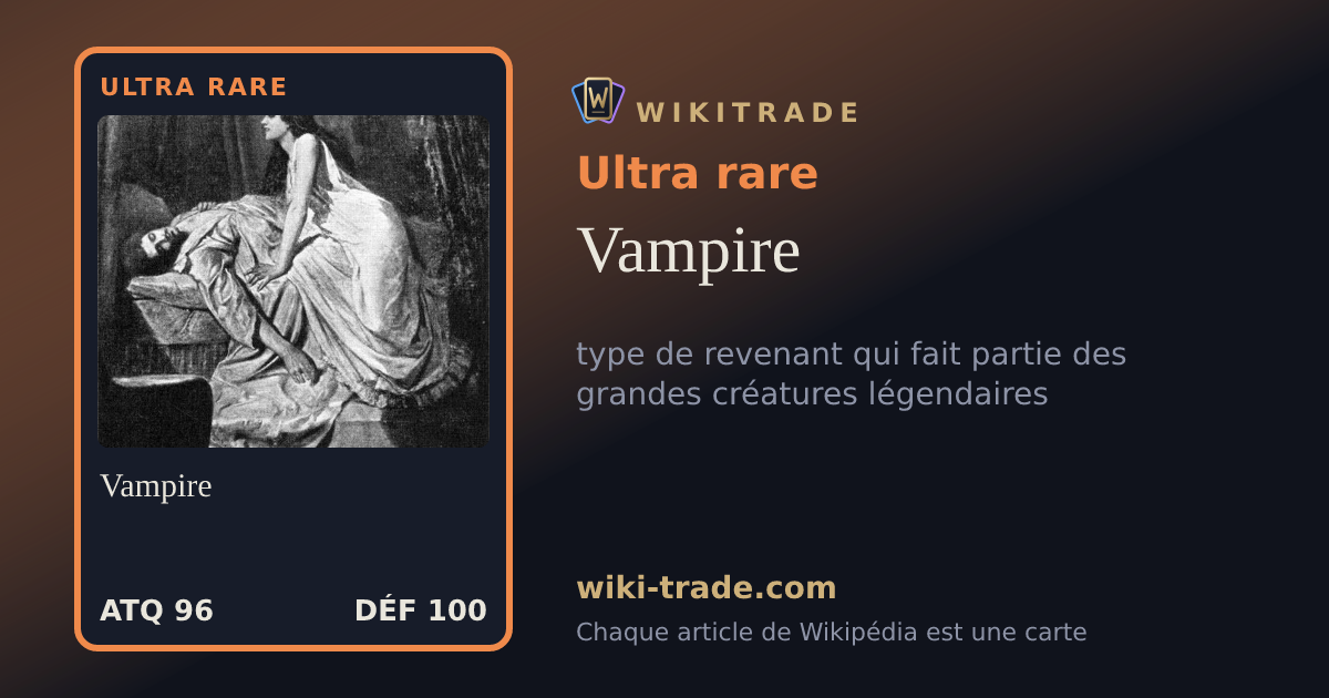 Vampire — carte Ultra rare