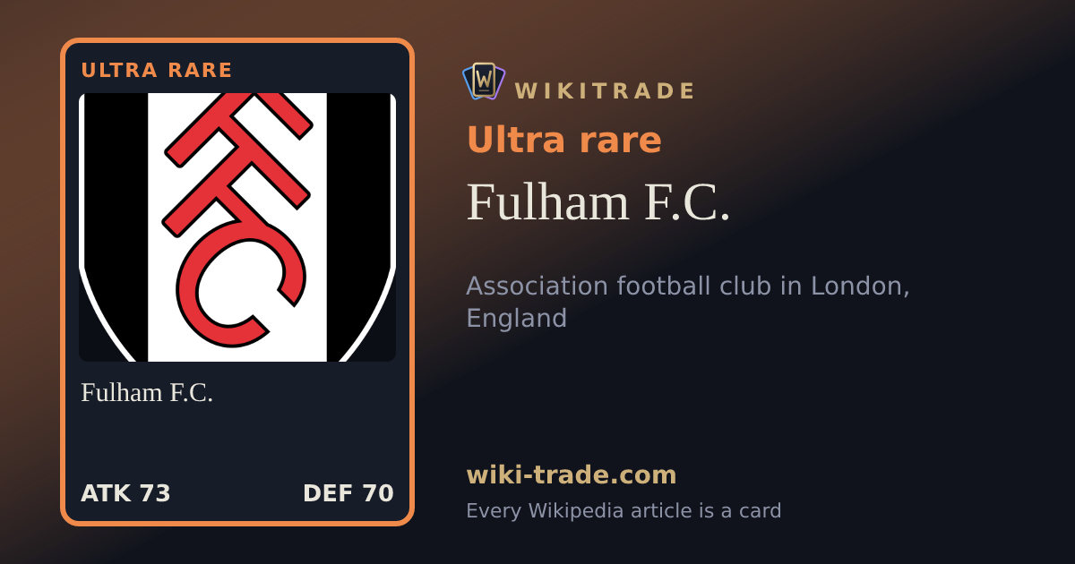 Fulham F.C. — Ultra rare card