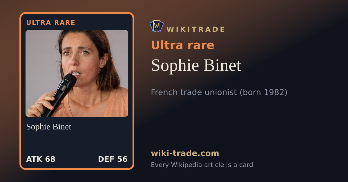 Sophie Binet — Ultra rare card