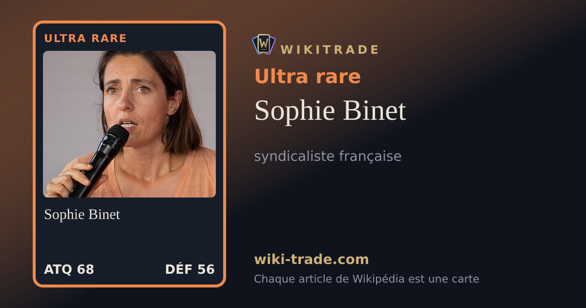 Sophie Binet — carte Ultra rare