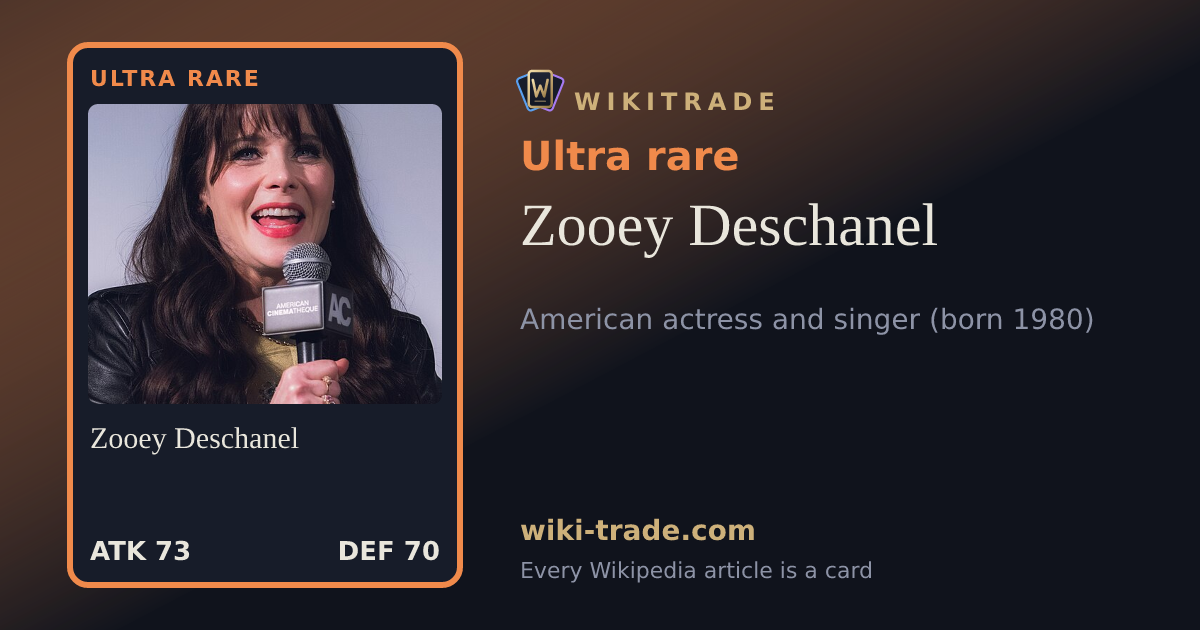 Zooey Deschanel — Ultra rare card