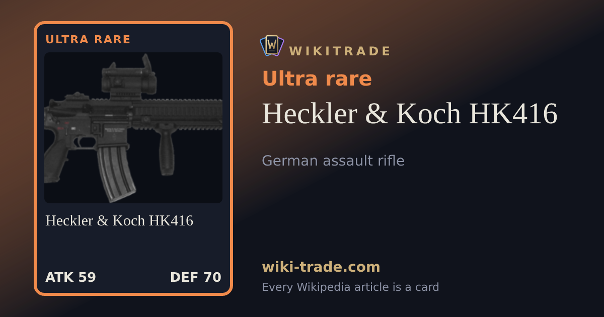 Heckler & Koch HK416 — Ultra rare card