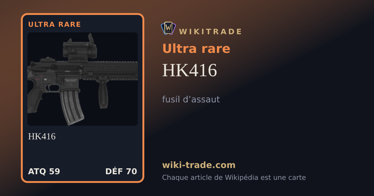 HK416 — carte Ultra rare