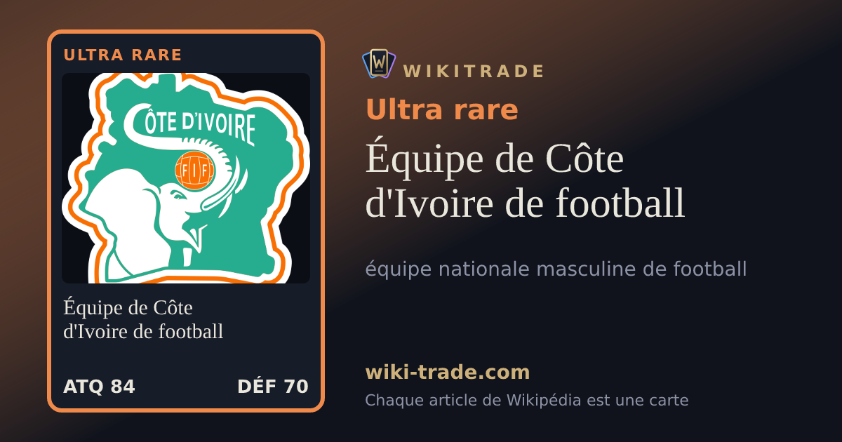 Équipe de Côte d'Ivoire de football — carte Ultra rare