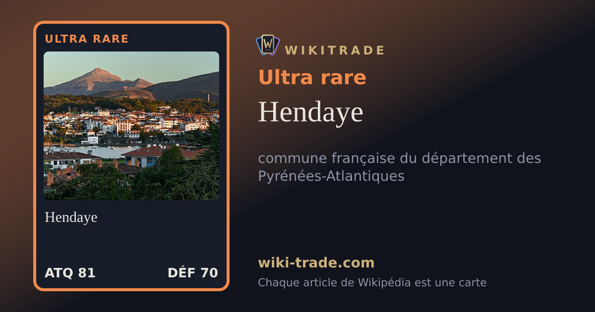 Hendaye — carte Ultra rare