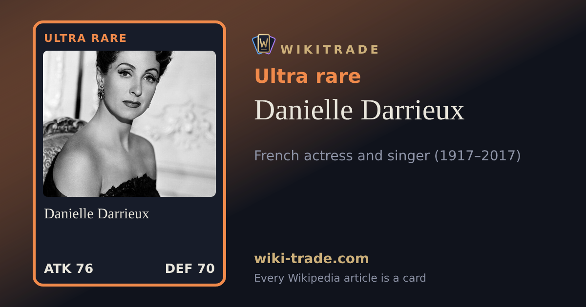 Danielle Darrieux — Ultra rare card