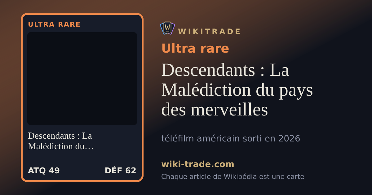 Descendants : La Malédiction du pays des merveilles — carte Ultra rare