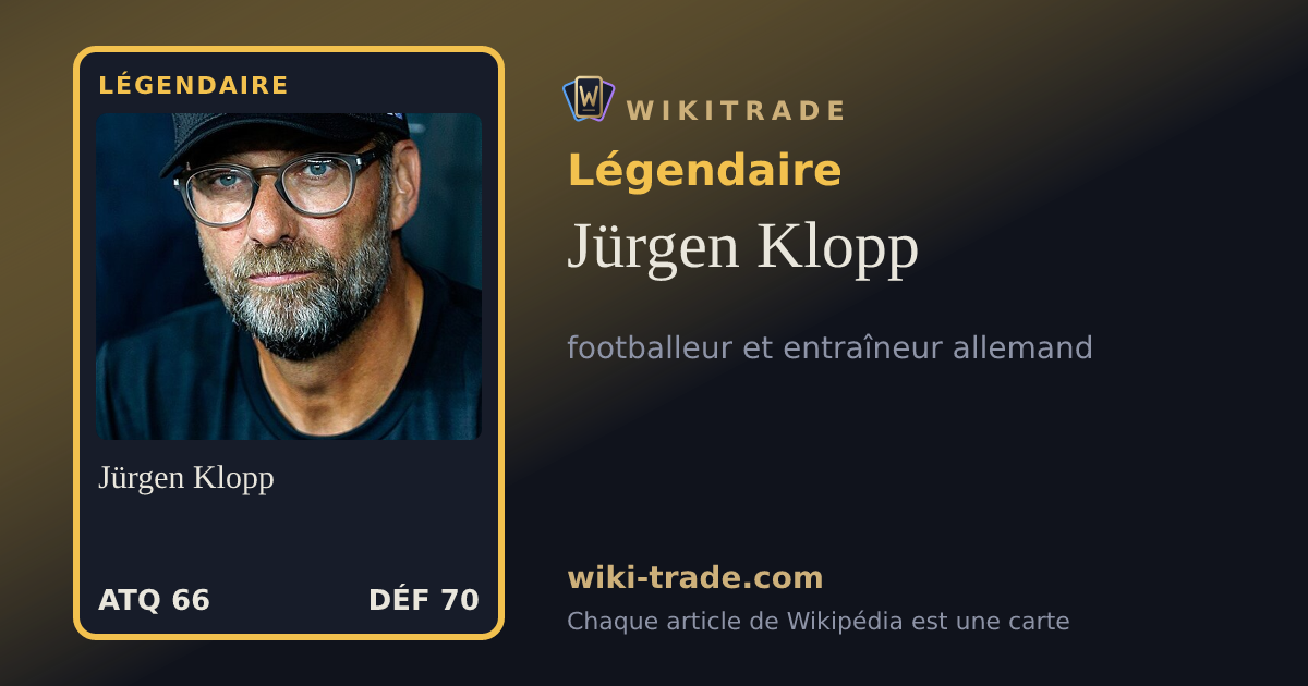 Jürgen Klopp — carte Légendaire