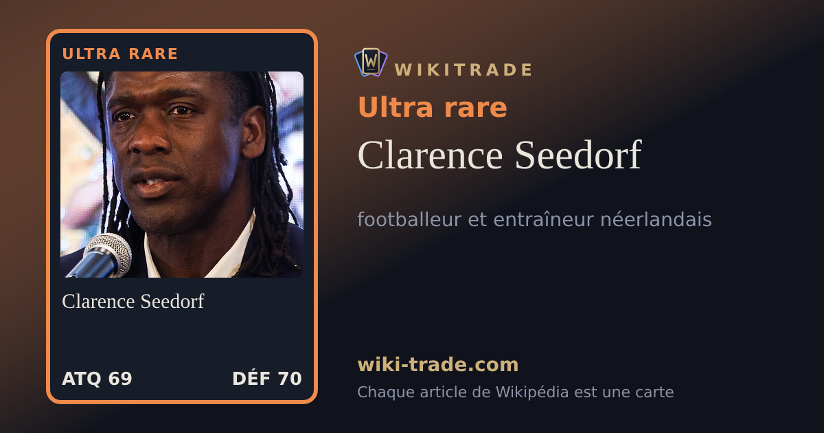 Clarence Seedorf — carte Ultra rare