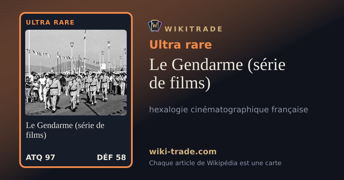 Le Gendarme (série de films) — carte Ultra rare