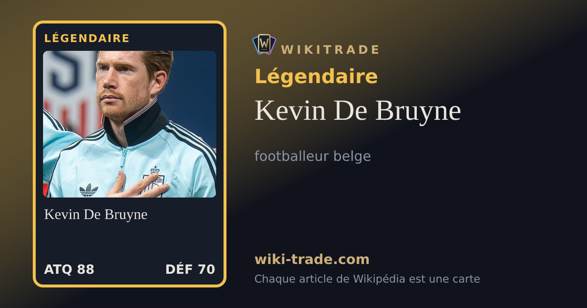 Kevin De Bruyne — carte Légendaire