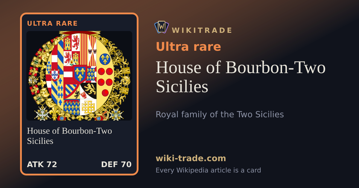 House of Bourbon-Two Sicilies — Ultra rare card
