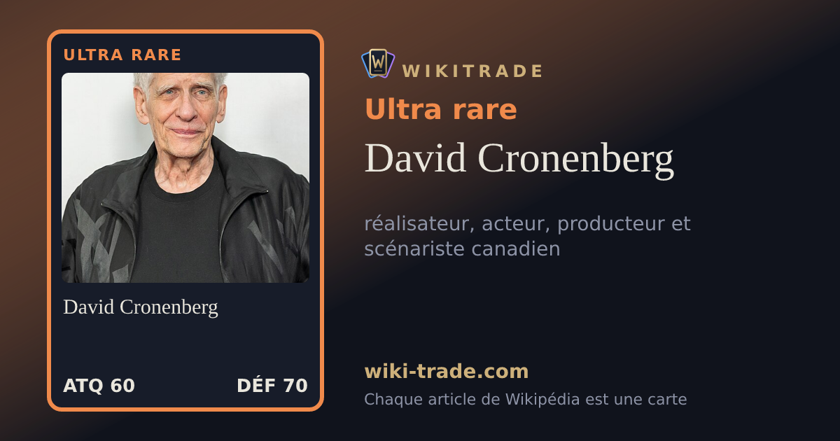 David Cronenberg — carte Ultra rare