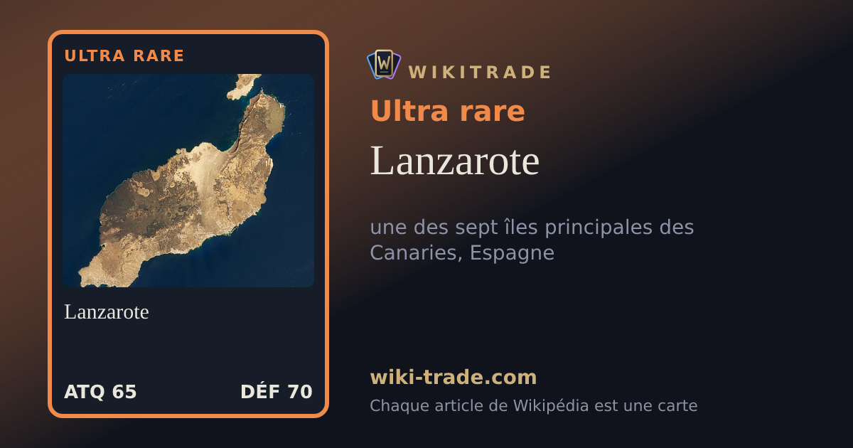 Lanzarote — carte Ultra rare