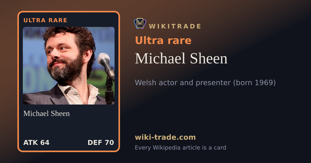 Michael Sheen — Ultra rare card